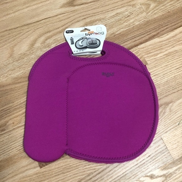 Byobag Purple Neoprene Lunch Bag NWT Pink Pouch - Picture 1 of 4